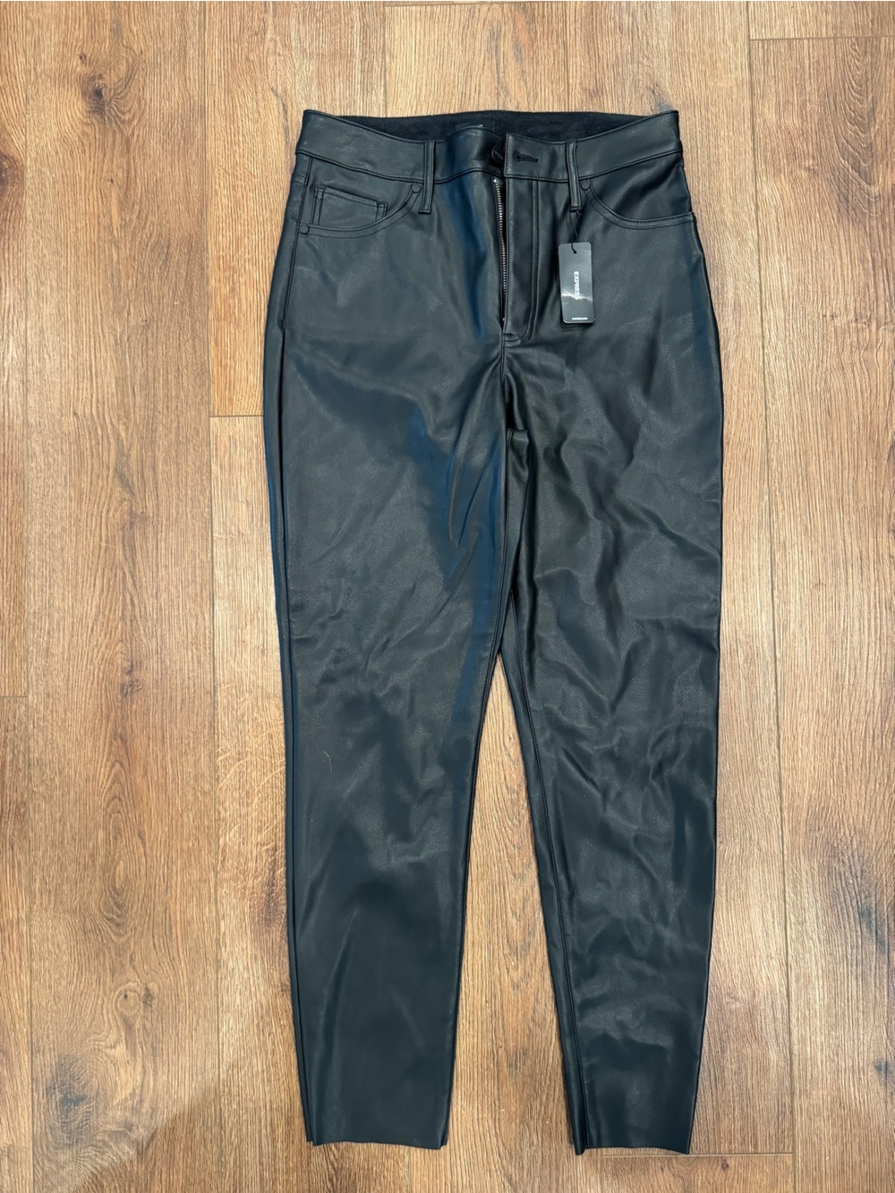 NWT: Express fleece Lined faux leather pants 8R